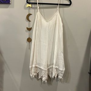 White summer shorts romper